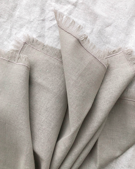 Set 6 Servilletas Lino Gris Perla