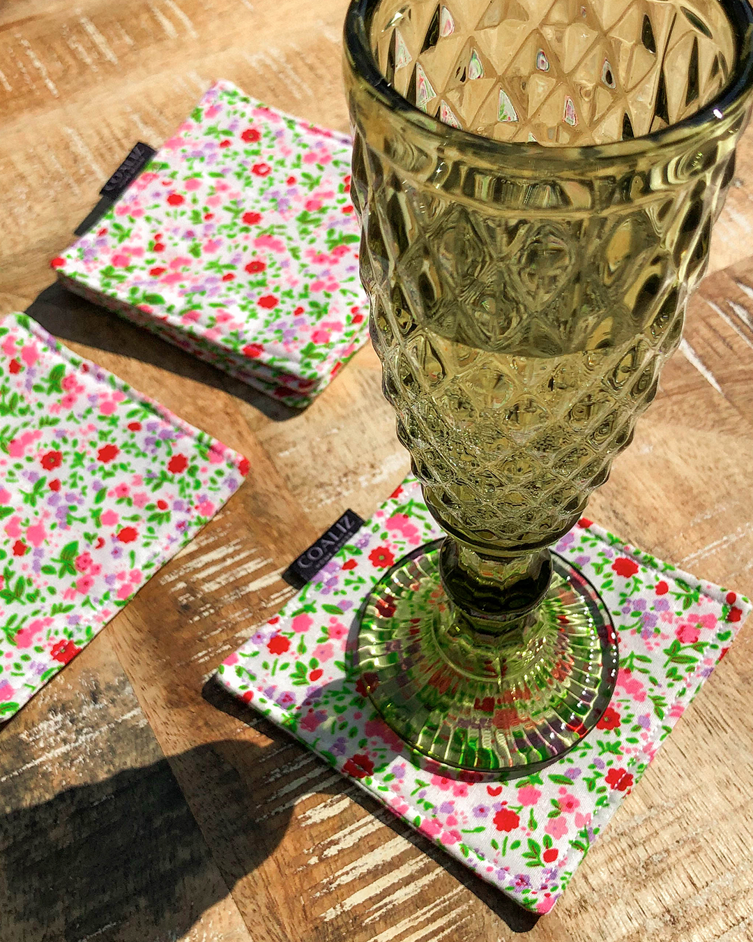 Set Posavasos Flores