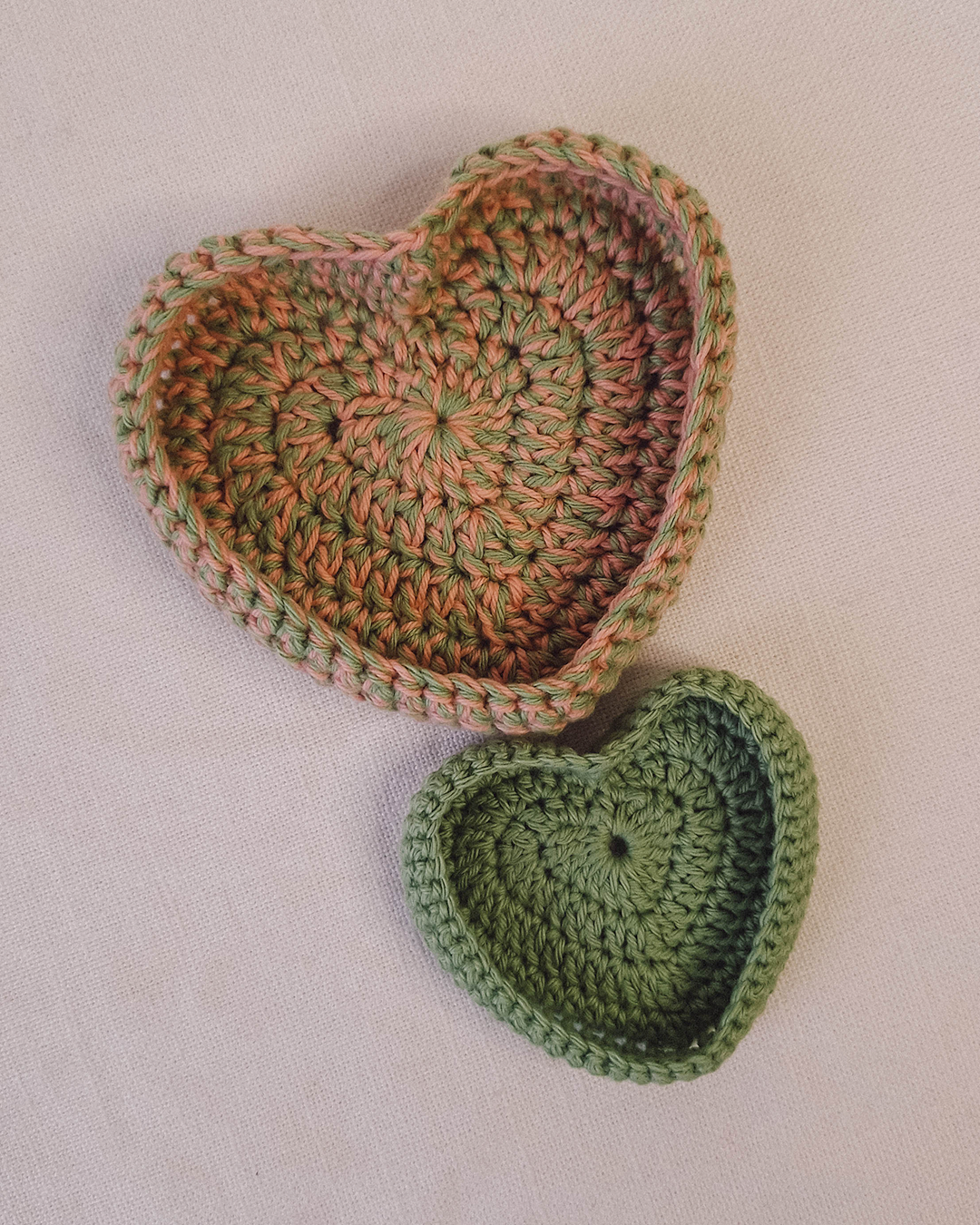 Set Bandejas Crochet Verde + Verde