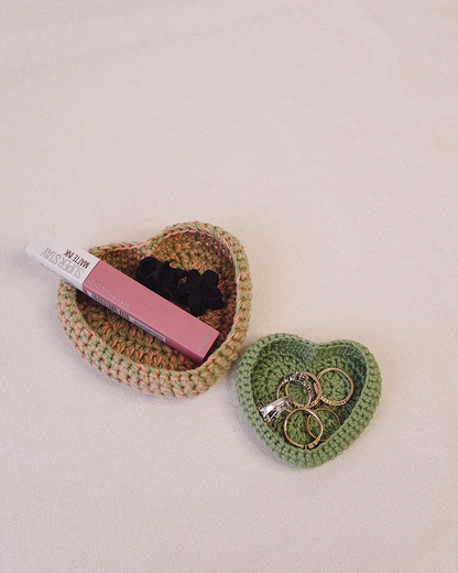 Set Bandejas Crochet Verde + Verde