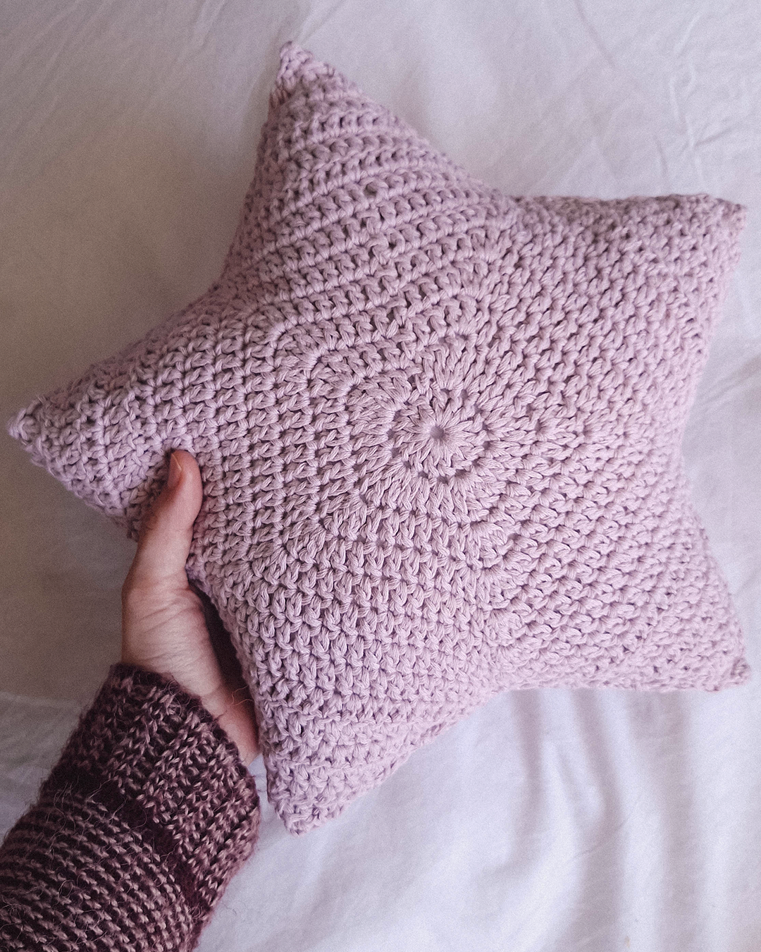 Cojín Estrella Crochet