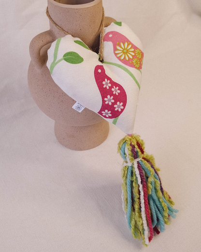 Corazón Decorativo Pajaritos