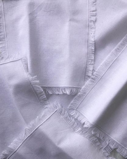 Set 6 Servilletas Lino Blanco