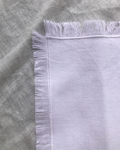 Set 6 Servilletas Lino Blanco
