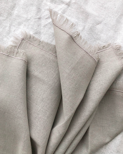 Set 6 Servilletas Lino Gris Perla