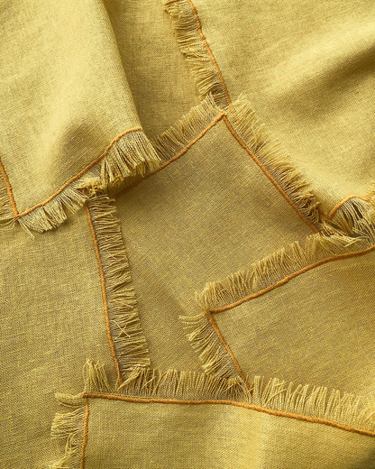 Set 6 Servilletas Lino Ocre