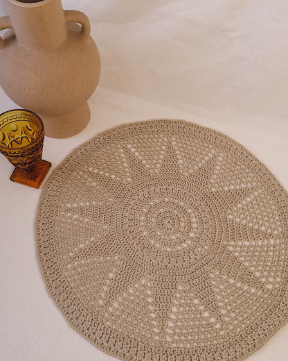 Mantel Redondo Sol a Crochet