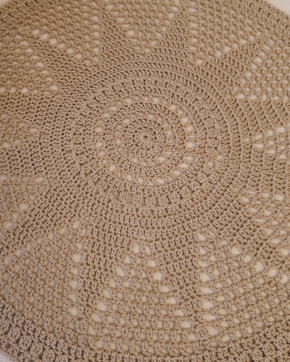 Mantel Redondo Sol a Crochet