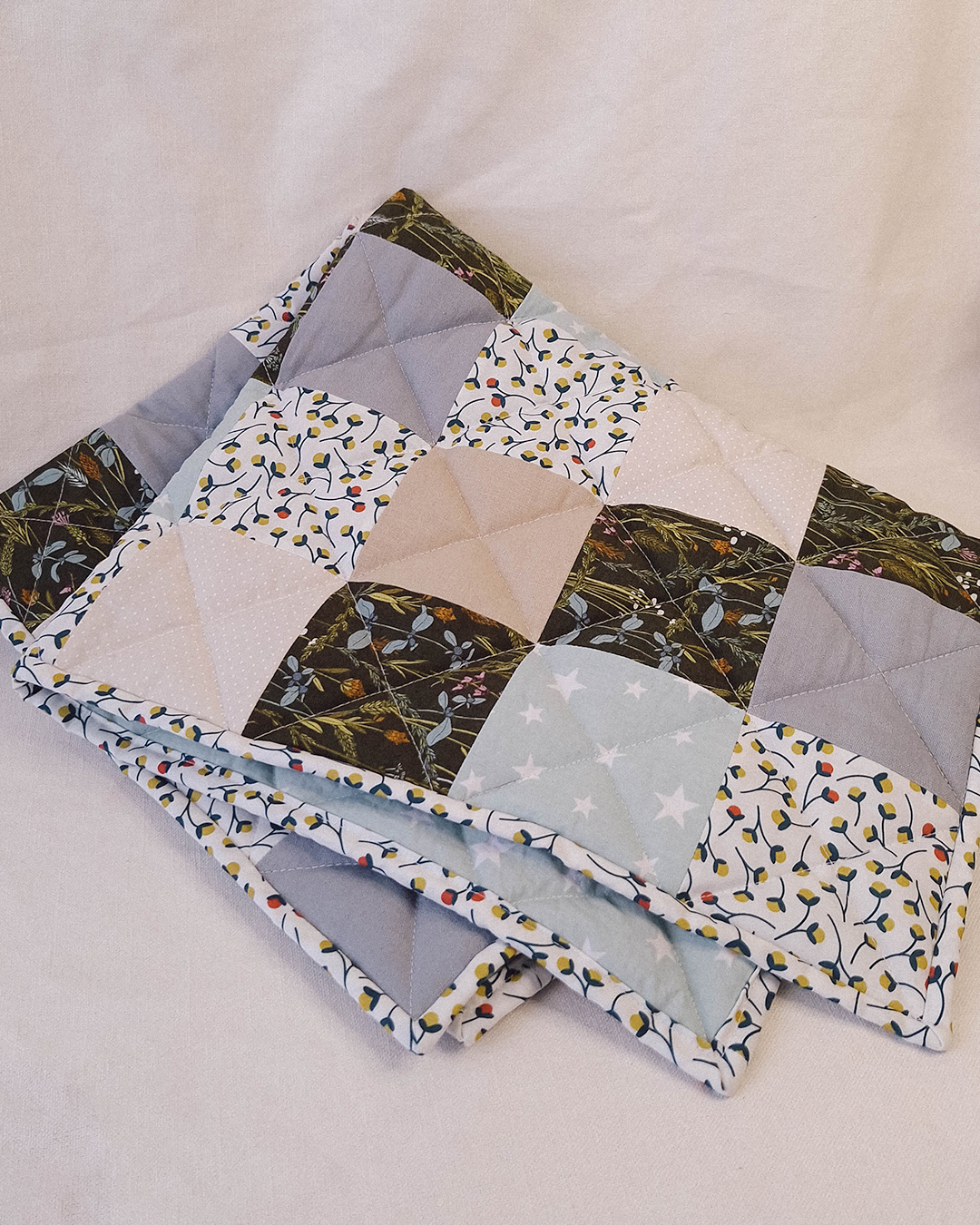 Quilt Patchwork - Bosque Estrellado