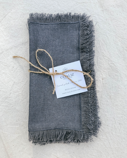 Set 6 Servilletas Lino Gafito