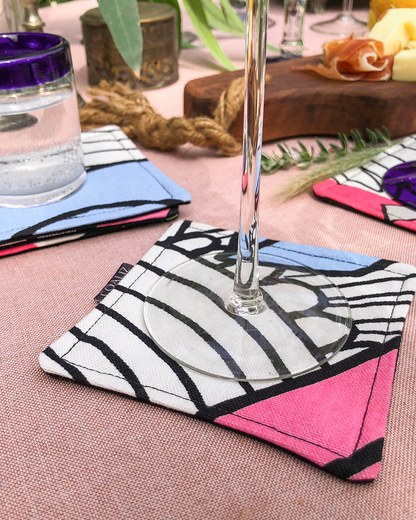 Set Posavasos Color Block