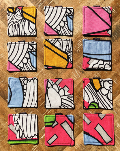 Set Posavasos Color Block