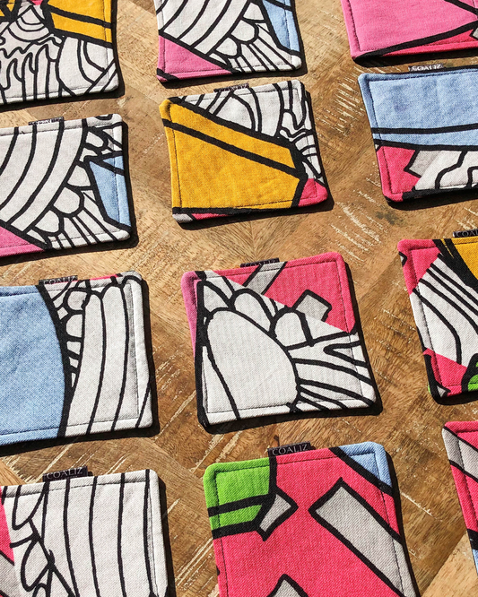 Set Posavasos Color Block