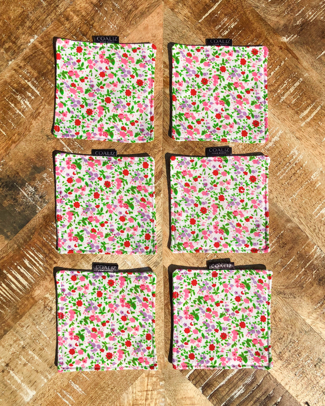 Set Posavasos Flores