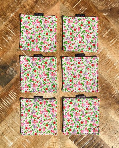 Set Posavasos Flores