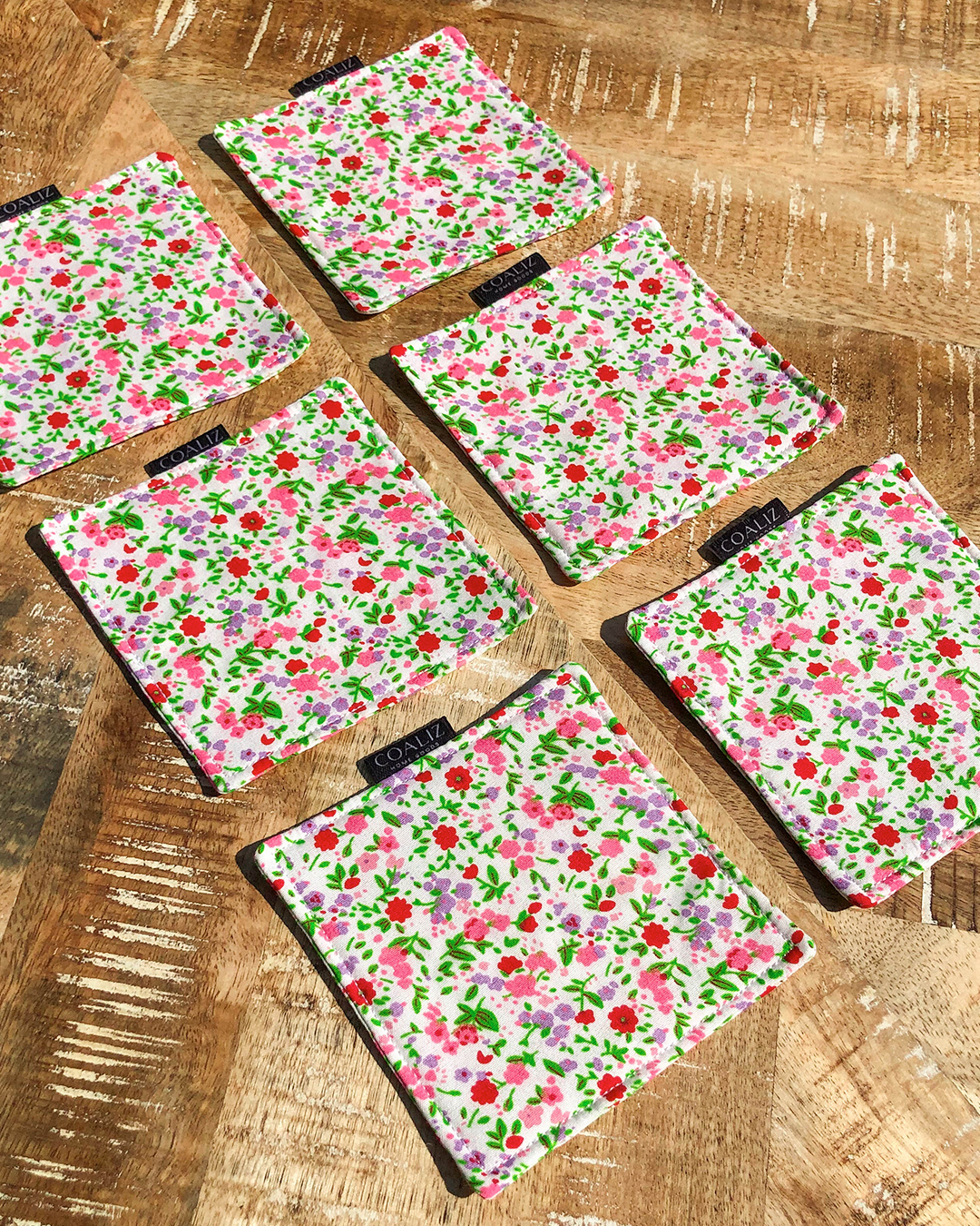 Set Posavasos Flores