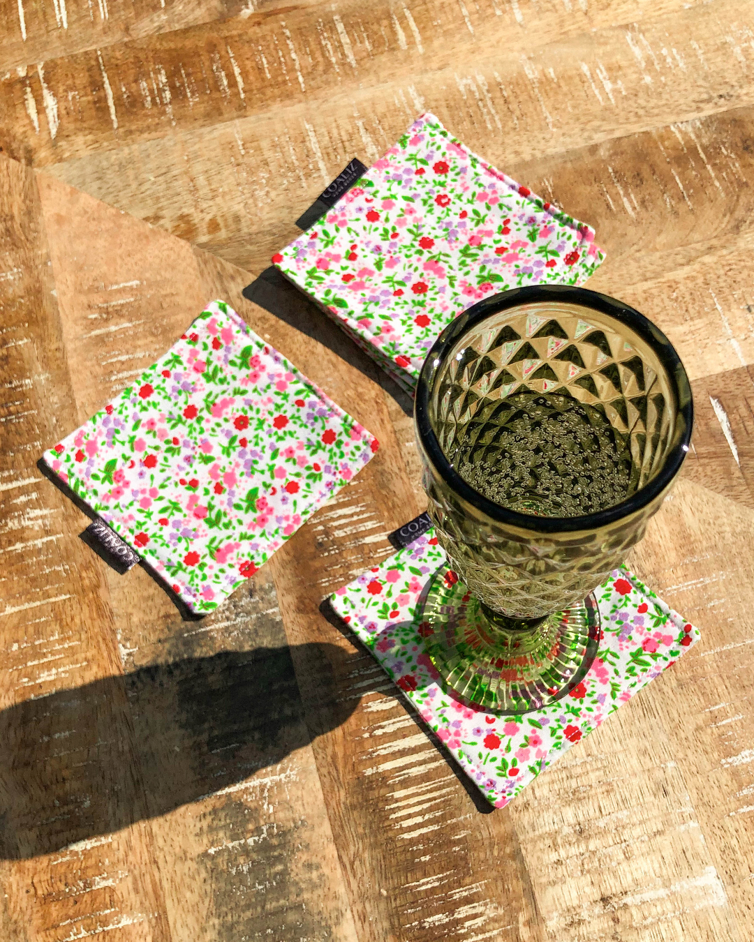 Set Posavasos Flores