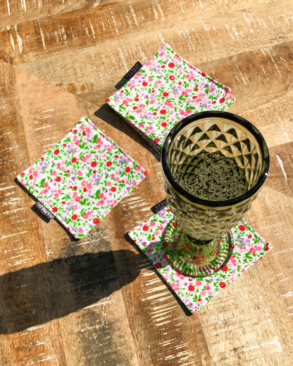 Set Posavasos Flores