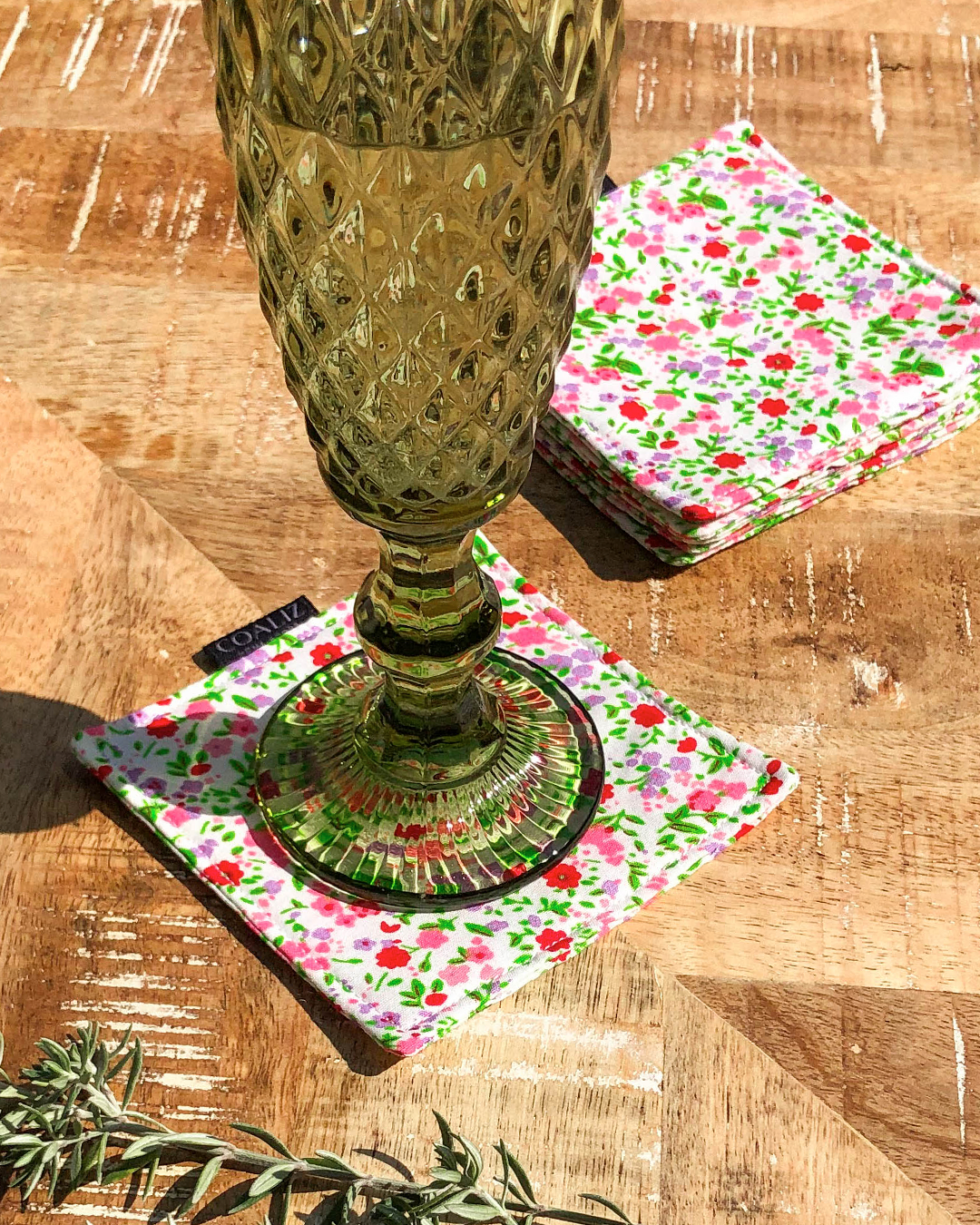 Set Posavasos Flores